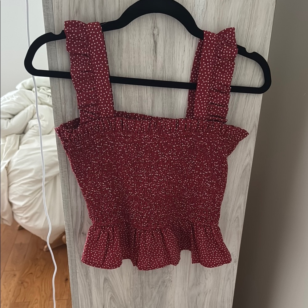 Sage Sleeveless Peplum Top